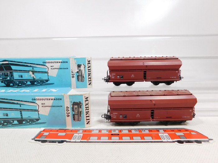 Märklin H0 AC 2x 4626.1 Großgüterwagen KKt 57 355 115 DB sehr gut+